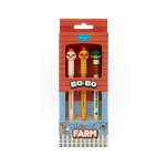 SET DI 3 PENNE CANCELLABILI BO-BO – FATTORIA: GALLINA, GALLO E ANATRA