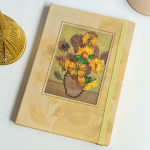 NOTEBOOK A RIGHE ORIGAMO - ARTISTS COLLECTION - VAAN GOGH - SUNFLOWERS