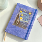 NOTEBOOK A RIGHE ORIGAMO - ARTISTS COLLECTION - VAN GOGH - STARRY NIGHT