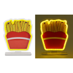 LAMPADA NEON SAGOMATA DA TAVOLO - PATATINE FRITTE 