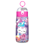 BORRACCIA DA 460 ML IN ACCIAIO SJ GANG - GATTO BIANCO STELLA