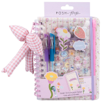 NOTEBOOK SPIRALATO CON STATIONERY SET FLOWER POSH-POP 