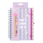 NOTEBOOK A RIGHE SPIRALATO CON PENNA E CHARM - 
