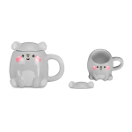 TAZZA IN CERAMICA CON TAPPO CARTOMANIA 