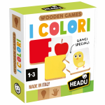 WOODEN GAMES I COLORI HEADU - 1-3 ANNI