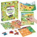 GLI SCUOLA STICKERS HEADU - ANIMALI E AMBIENTI - 3-6 ANNI