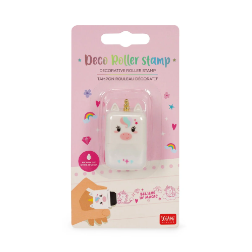 TIMBRO DECORATIVO A RULLO - DECO ROLLER STAMP LEGAMI - UNICORNO