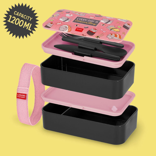 CONTENITORE PORTA PRANZO LEGAMI LUNCH BOX 1200 ML - SUSHICAT