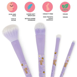 SET DI 4 PENNELLI OH MY GLOW! PER IL TRUCCO LEGAMI - BEE