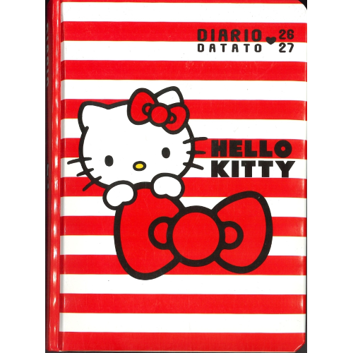 DIARIO DATATO HELLO KITTY 2026/2027 CON COPERTINA IMBOTTITA