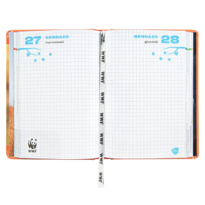 DIARIO SCUOLA DATATO UFFICIALE WWF 2026/2027 CON COPERTINA IMBOTTITA