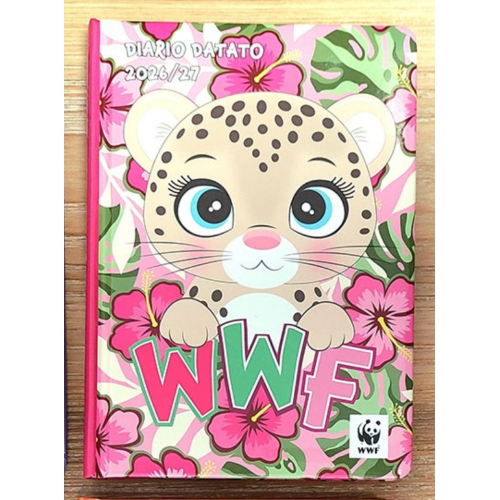 DIARIO SCUOLA DATATO UFFICIALE WWF 2026/2027 CON COPERTINA IMBOTTITA