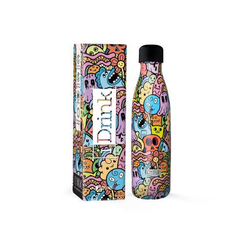 BOTTIGLIA TERMICA IDRINK - BORRACCIA IN ACCIAIO ITOTAL 500 ML