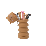 ASTUCCIO ESTENSIBILE IN SILICONE MR.WONDERFUL CON 6 PENNE CANCELLABILI - CAPIBARA 