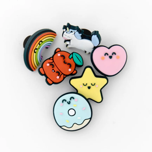 SET 6 CHARMS PER QUADERNO O SCARPE MR.WONDERFUL - ARCOBALENO