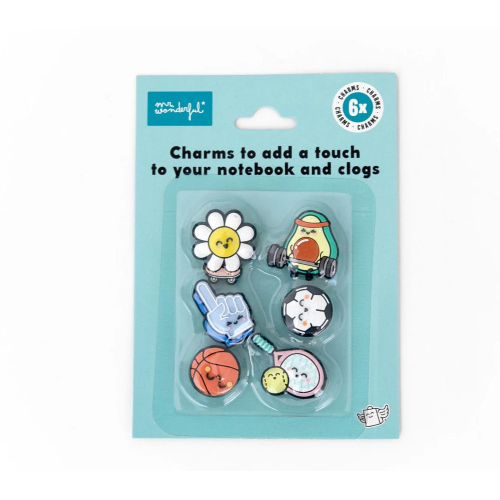 SET 6 CHARMS PER QUADERNO O SCARPE MR.WONDERFUL - SPORT