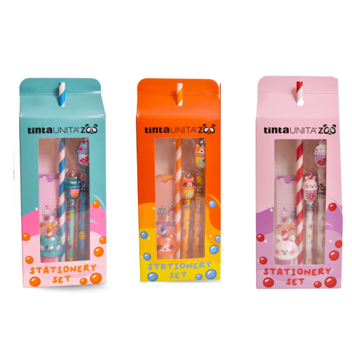 STATIONERY SET TINTA UNITA BUBBLE TEA - ROSA