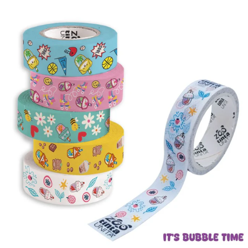 WASHI TAPE TINTA UNITA LINEA BUBBLE TEA