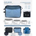 SET 3 ORGANIZER DA VIAGGIO AZZURRO - LEBEZ