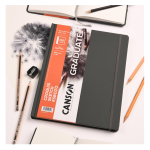 SKETCHBOOK CANSON GRADUATE CROQUIS - 10,2X15,2 CM - RILEGATO CON CHIUSURA ELASTICO