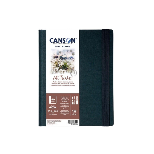 ART BOOK MI-TEINTES CANSON - 21,6X27,9 CM - RILEGATO CON CHIUSURA ELASTICO