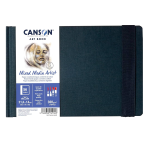 ART BOOK MIXED MEDIA ARTIST CANSON - A5 21,6X14 CM - 56 PAGINE - RILEGATO CON CHIUSURA ELASTICO