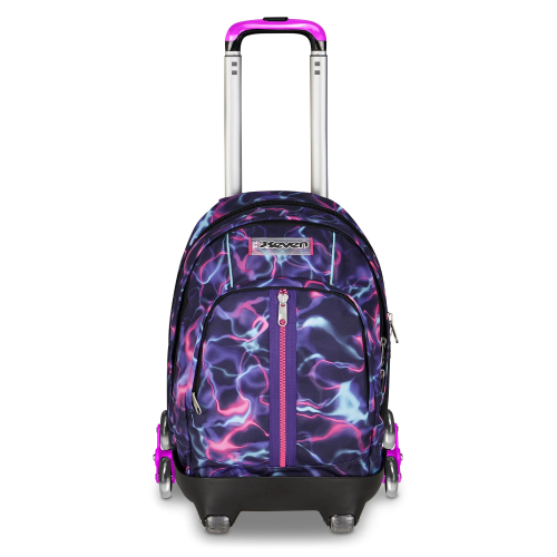 TROLLEY CON ZAINO REMOVIBILE 8 RUOTE SEVEN COMBY 8WD