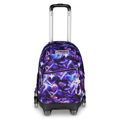 TROLLEY CON ZAINO REMOVIBILE 8 RUOTE SEVEN COMBY 8WD