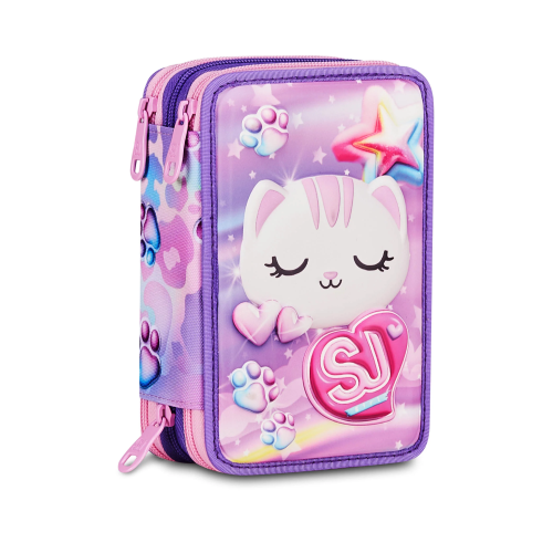ASTUCCIO 3 ZIP COMPLETO SCOCCA FRONTALE 3D SEVEN SJ GANG - BOY & GIRL