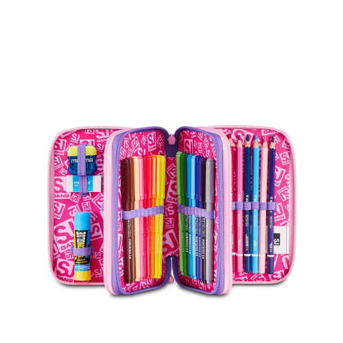 ASTUCCIO 3 ZIP COMPLETO SCOCCA FRONTALE 3D SEVEN SJ GANG - BOY & GIRL