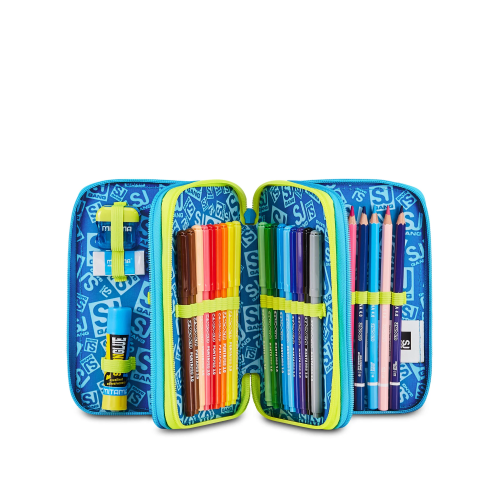 ASTUCCIO 3 ZIP COMPLETO SCOCCA FRONTALE 3D SEVEN SJ GANG - BOY & GIRL