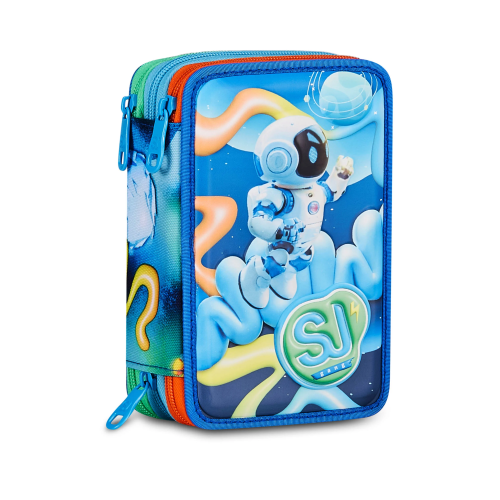 ASTUCCIO 3 ZIP COMPLETO SCOCCA FRONTALE 3D SEVEN SJ GANG - BOY & GIRL