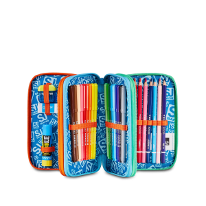 ASTUCCIO 3 ZIP COMPLETO SCOCCA FRONTALE 3D SEVEN SJ GANG - BOY & GIRL