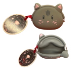 PORTAMONETE IN SILICONE A FORMA DI GATTINO - SANTORO GORJUSS