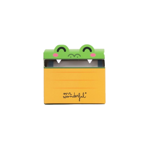 DISTRIBUTORE DI FOGLIETTI ADESIVI TRASPARENTI - COCCODRILLO MR WONDERFUL 