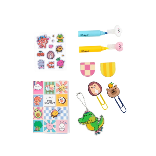 KIT PER DECORARE LA TUA AGENDA - STAY POSITIVE MR WONDERFUL 