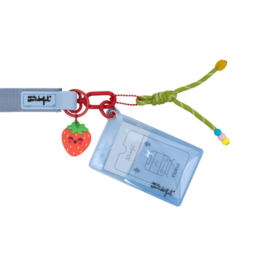 CORDINO CON PORTA BADGE - FRAGOLE MR WONDERFUL 