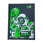 DIARIO 16 MESI SUPERSPECIAL FLUO BASTARDIDENTRO 2026/2027 VERDE FLUO