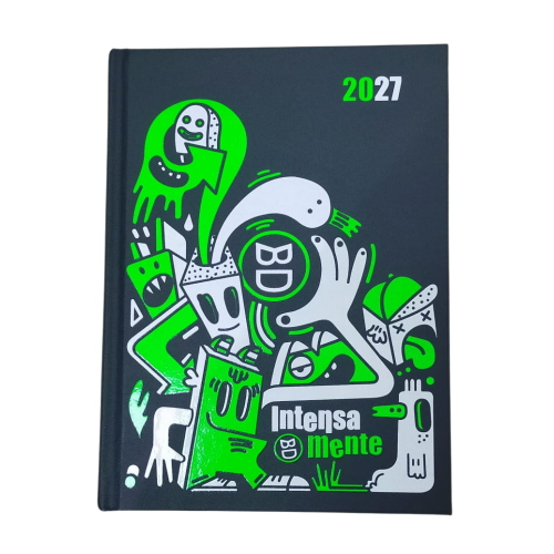 DIARIO 16 MESI SUPERSPECIAL FLUO BASTARDIDENTRO 2026/2027 VERDE FLUO
