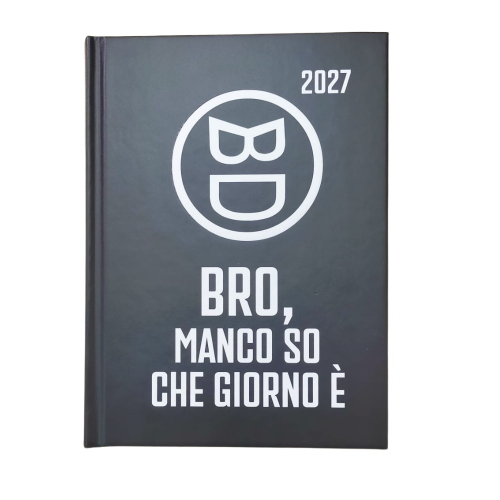 DIARIO 16 MESI POCKET INTENSAMENTE BASTARDIDENTRO 2026/2027 BRO, MANCO SO CHE GIORNO E'- NERA