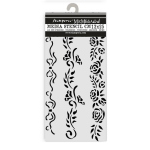MASCHERINA STENCIL STAMPERIA 12X25 CM - TIMELESS 3 BORDURE