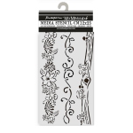 MASCHERINA STENCIL STAMPERIA 12X25 CM - HIDDEN GROVE 3 BORDURE