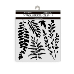 MASCHERINA STENCIL STAMPERIA 12X12 CM - FOGLIE