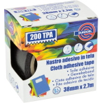 NASTRO ADESIVO IN TELA TPA200 38 MM - NERO