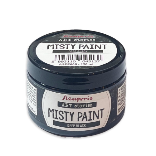 VERNICE COPRENTE E NEBULIZZANTE MISTY PAINT STAMPERIA -  DEEP BLACK