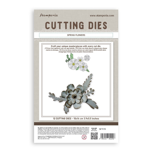 FUSTELLA PER CUTTING DIES IN A6 STAMPERIA - FIORO PRIMAVERILI