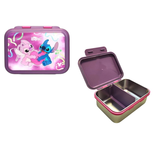 PORTAMERENDA LILO&STITCH IN ACCIAIO INOX - STITCH E ANGEL CON CUORE