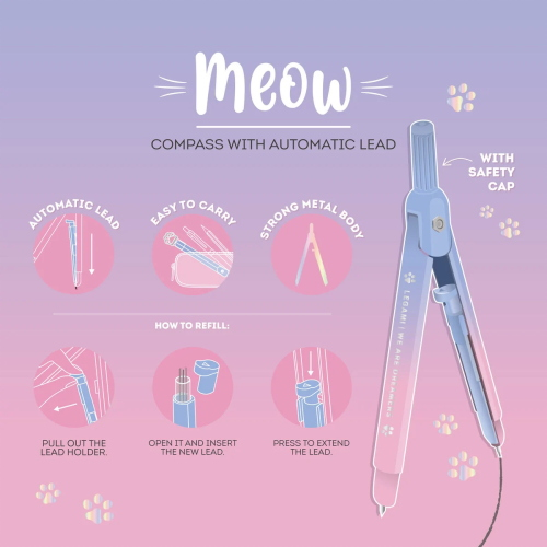 COMPASSO CON MINA AUTOMATICA - MEOW LEGAMI