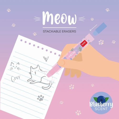 GOMMA  IMPILABILE PROFUMATA - MEOW LEGAMI