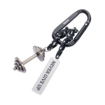 PORTACHIAVE CON MOSCHETTONE TROIKA - NEVER GIVE UP